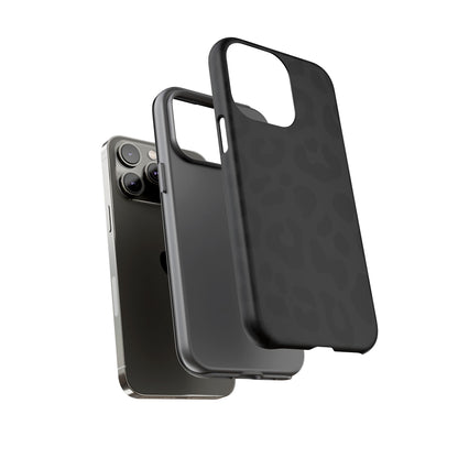 Black Leopard Phone Case | Matte & Glossy Tough Protective iPhone Case