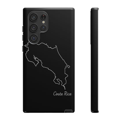 Costa Rica Outline Phone Case – Minimal Country Map Tough Case (iPhone, Samsung, Pixel)