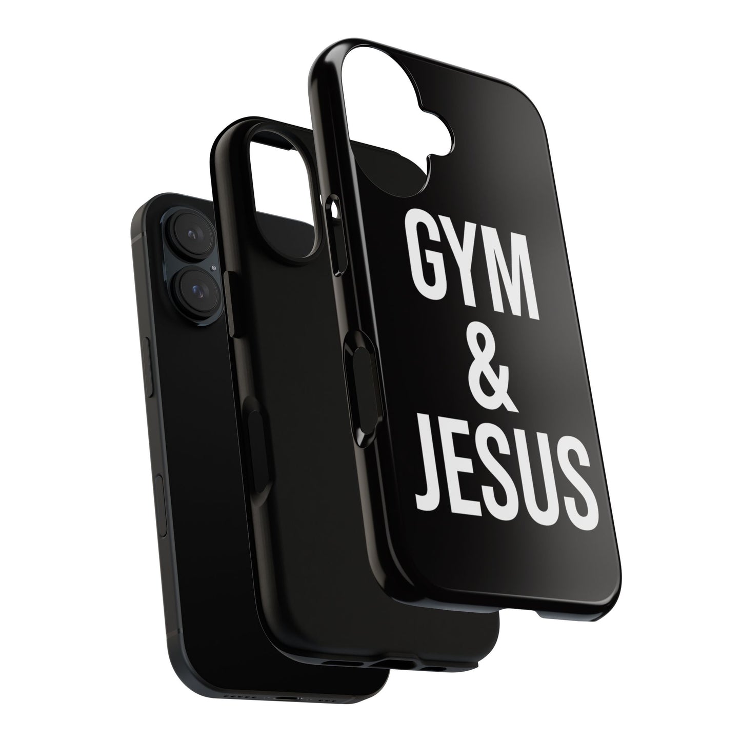 Gym & Jesus Phone Case Christian Faith Workout Gym Motivation Case