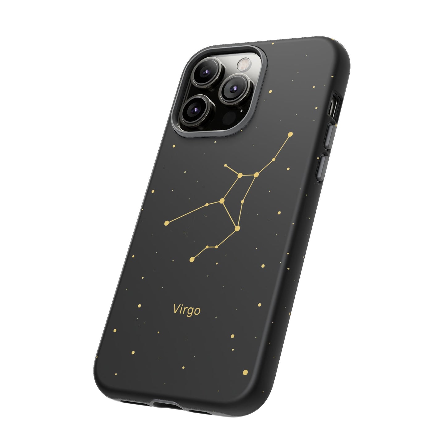 Virgo Zodiac Constellation Phone Case – Luxe Gold Celestial Cover