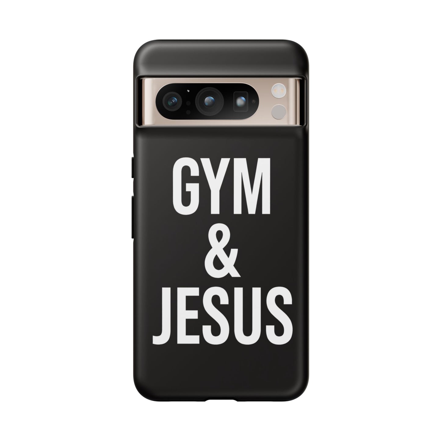 Gym & Jesus Phone Case Christian Faith Workout Gym Motivation Case