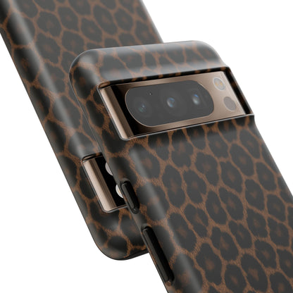 Brown Leopard Print Phone Case | Classic Animal Print Aesthetic Tough Protective Case
