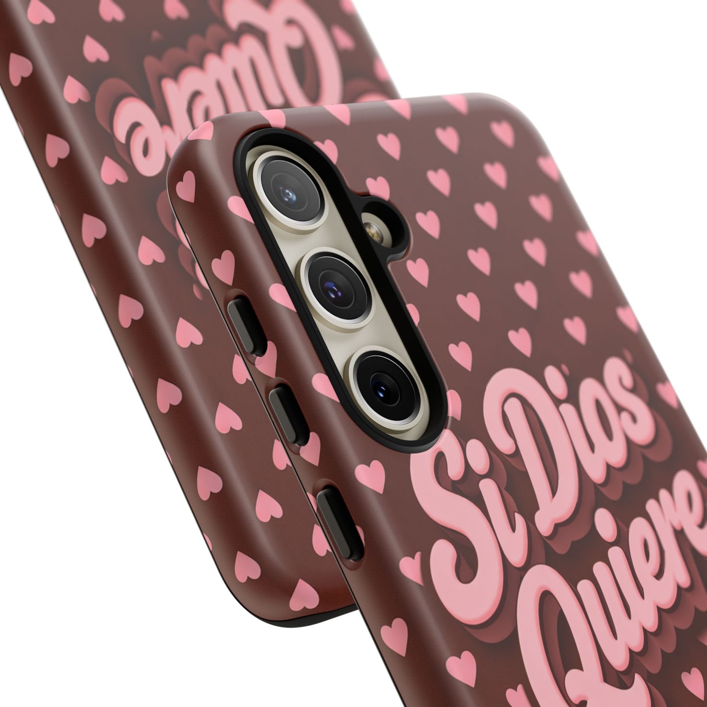 Si Dios Quiere Phone Case Latina Aesthetic Pink Hearts iPhone Samsung