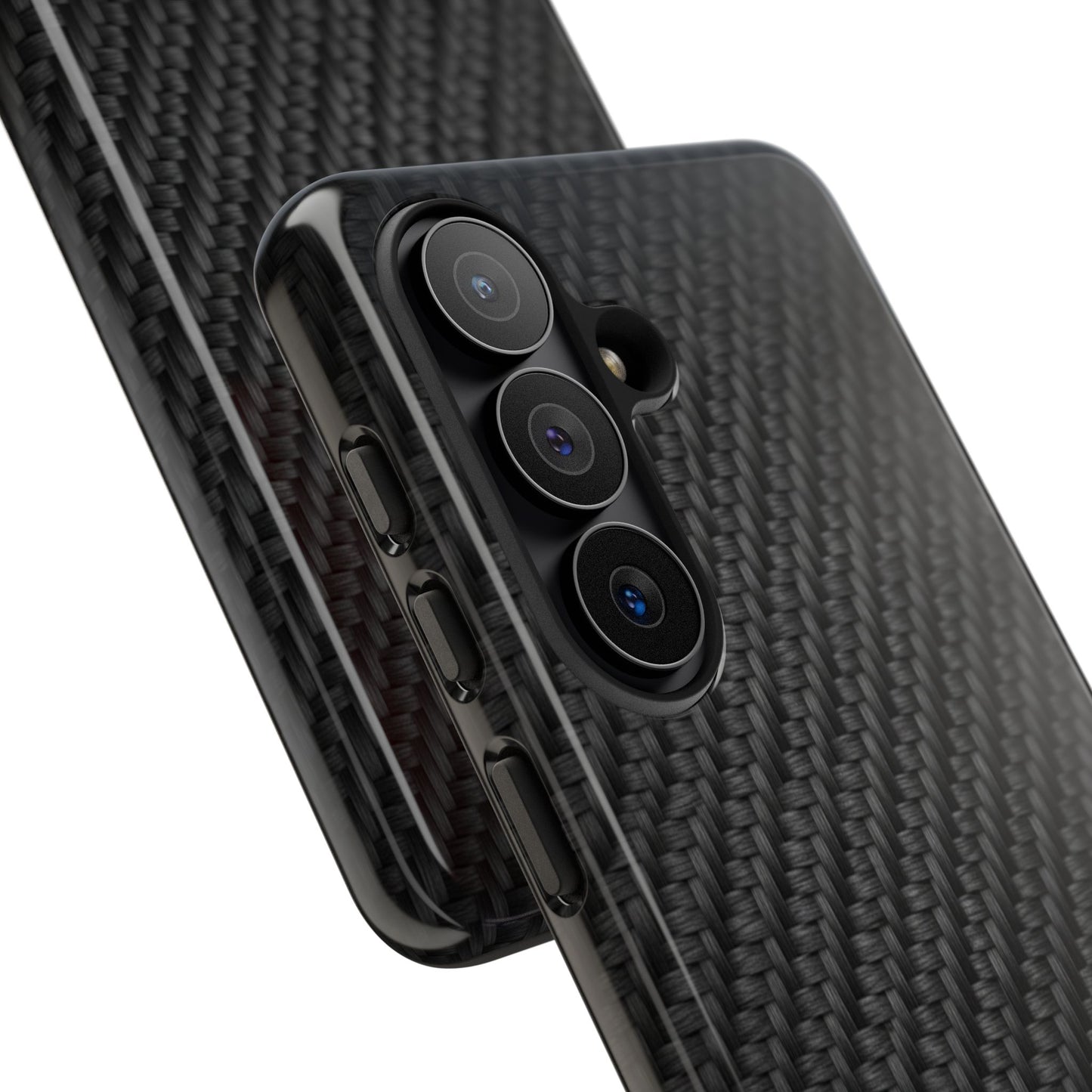 Carbon Fiber Inspired Phone Case – Rugged Slim Protective Tech Case for iPhone & Samsung
