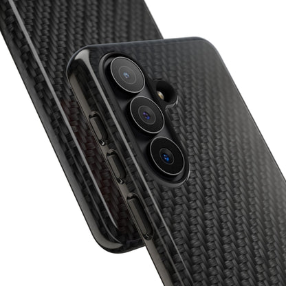 Carbon Fiber Inspired Phone Case – Rugged Slim Protective Tech Case for iPhone & Samsung