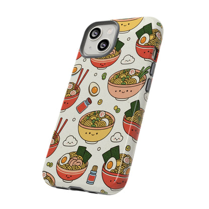 Kawaii Ramen Phone Case – Cute Japanese Food Pattern | Noodle Bowl Aesthetic Case