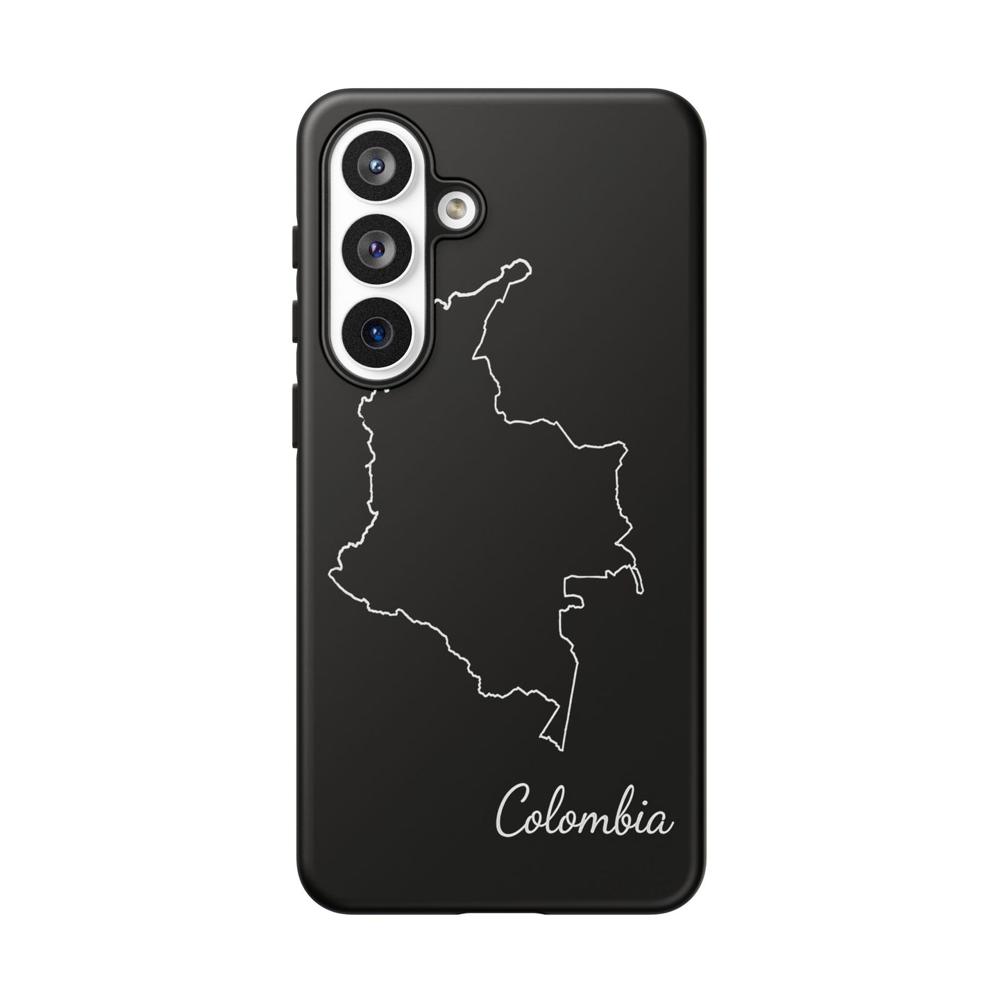 Colombia Outline Phone Case – Minimal Country Map Tough Case (iPhone, Samsung, Pixel)