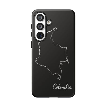 Colombia Outline Phone Case – Minimal Country Map Tough Case (iPhone, Samsung, Pixel)