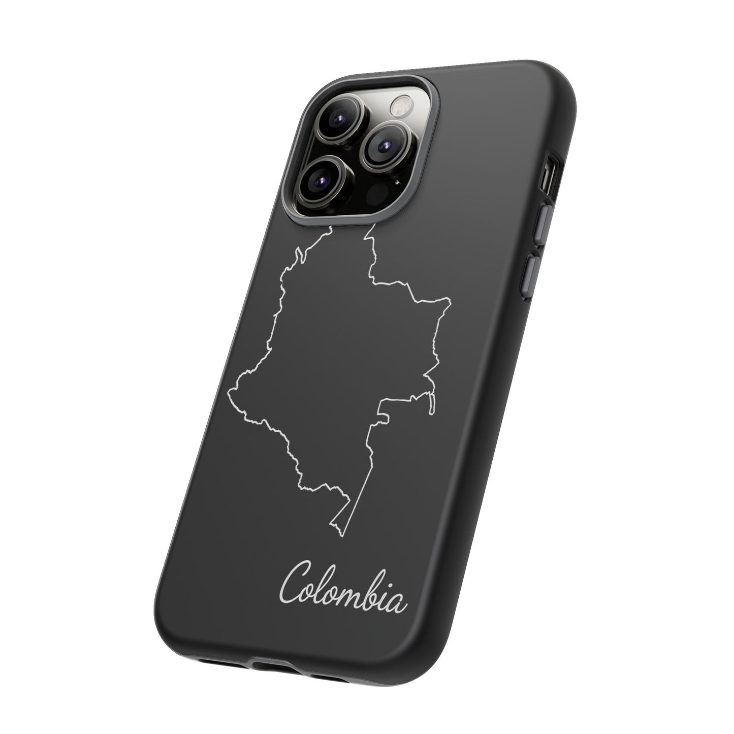 Colombia Outline Phone Case – Minimal Country Map Tough Case (iPhone, Samsung, Pixel)