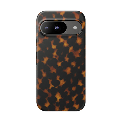 Tortoiseshell Phone Case – Brown Leopard Pattern Luxury Tough Protective Case