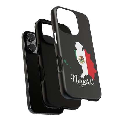 Nayarit Mexico Flag Map Phone Case | Mexican American Pride Tough Case for iPhone & Samsung