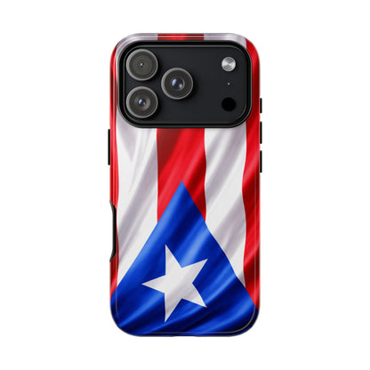 Puerto Rico Flag Phone Case | Boricua Pride Tough Case | Puerto Rican Flag Protective Cover for iPhone & Samsung