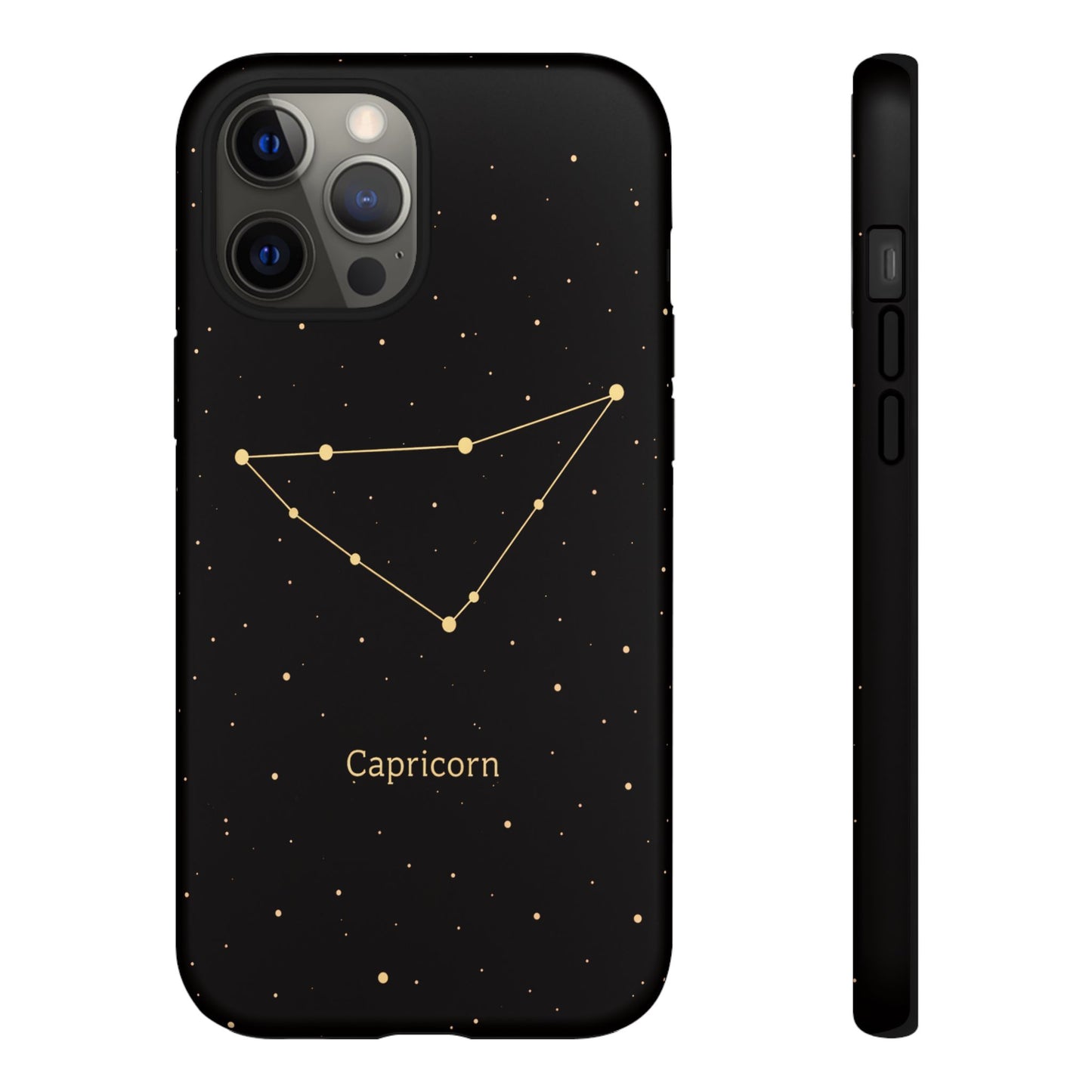 Capricorn Zodiac Constellation Phone Case – Luxe Gold Celestial Cover
