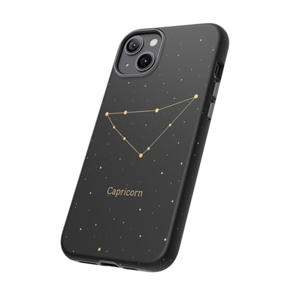 Capricorn Zodiac Constellation Phone Case – Luxe Gold Celestial Cover