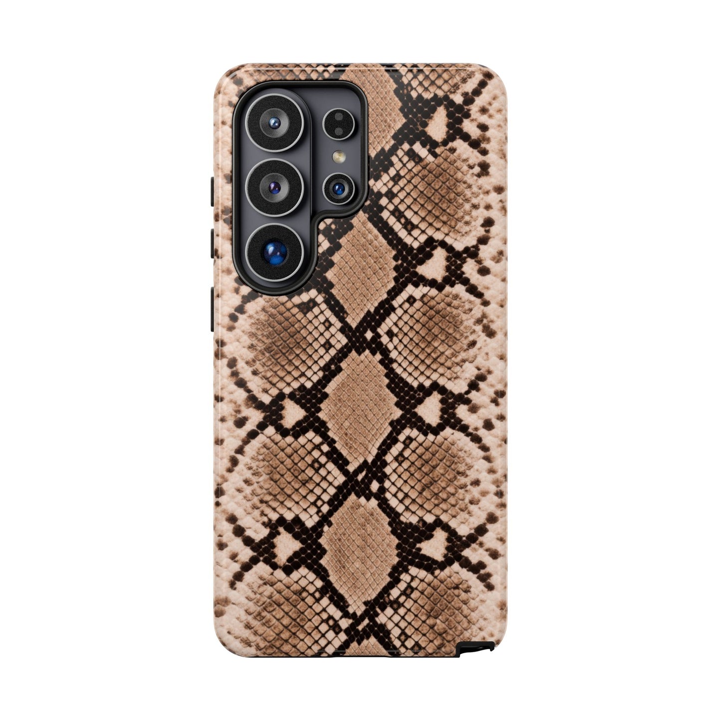 Snake Print Phone Case – Brown Python Pattern Slim Protective Cover for Iphone, Samsung Galaxy and Pixel