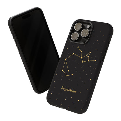 Sagittarius Zodiac Constellation Phone Case – Luxe Gold Celestial Cover