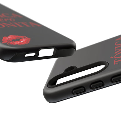 Toxica Pero Bonita Phone Case, Latina Quote Case, Red Lips Aesthetic, Spanish Saying Case, Trendy Tough Cover