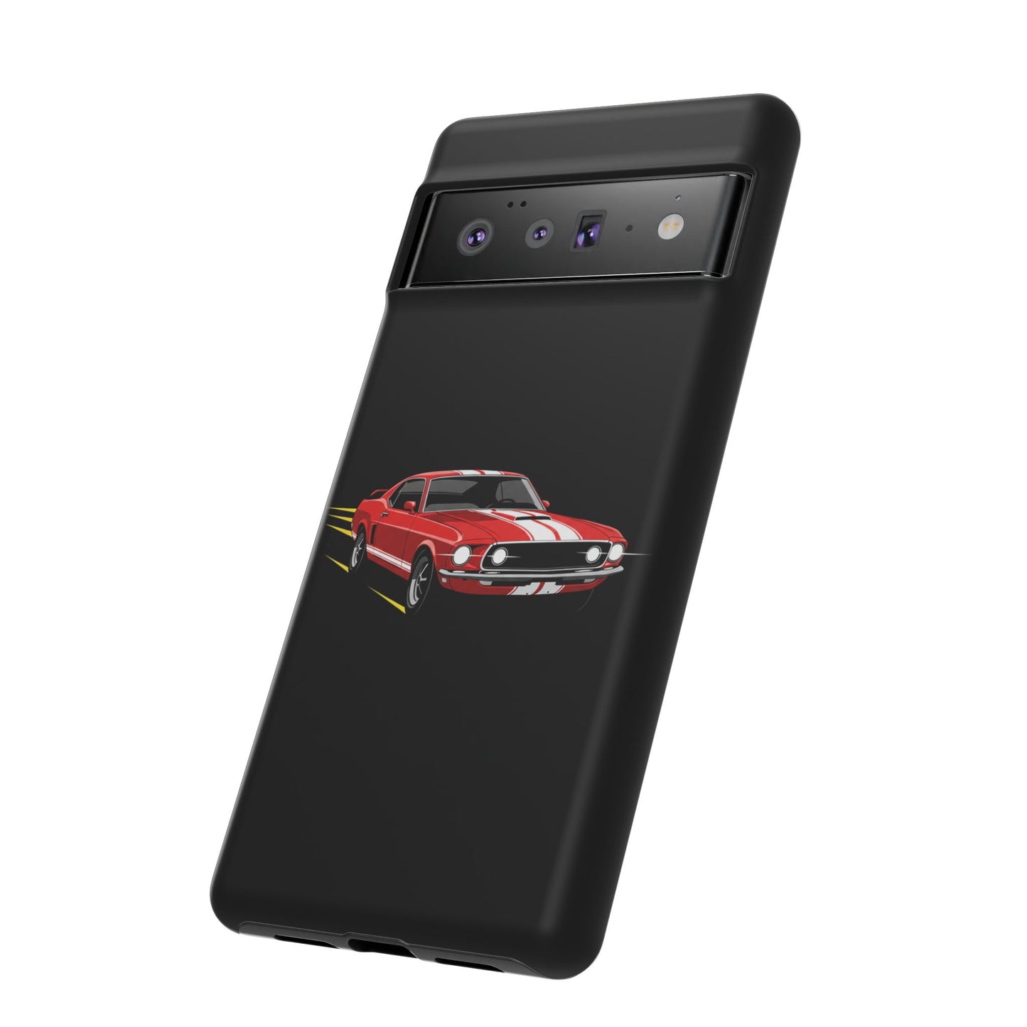 Red Muscle Car Phone Case – Classic Car Racing Tough Protective Case