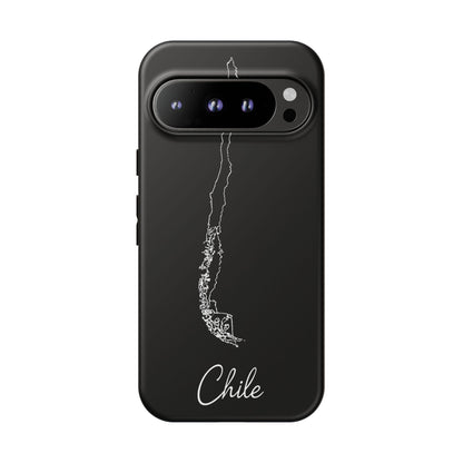 Chile Outline Phone Case – Minimal Country Map Tough Case (iPhone, Samsung, Pixel)