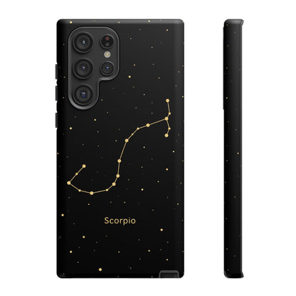 Scorpio Zodiac Constellation Phone Case – Luxe Gold Celestial Cover