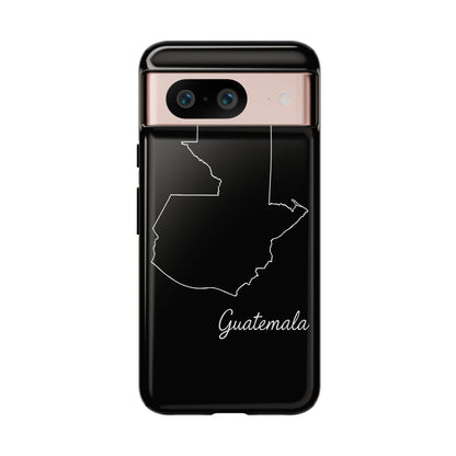 Guatemala Outline Phone Case – Minimal Country Map Tough Case (iPhone, Samsung, Pixel)