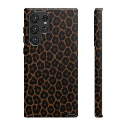 Brown Leopard Print Phone Case | Classic Animal Print Aesthetic Tough Protective Case