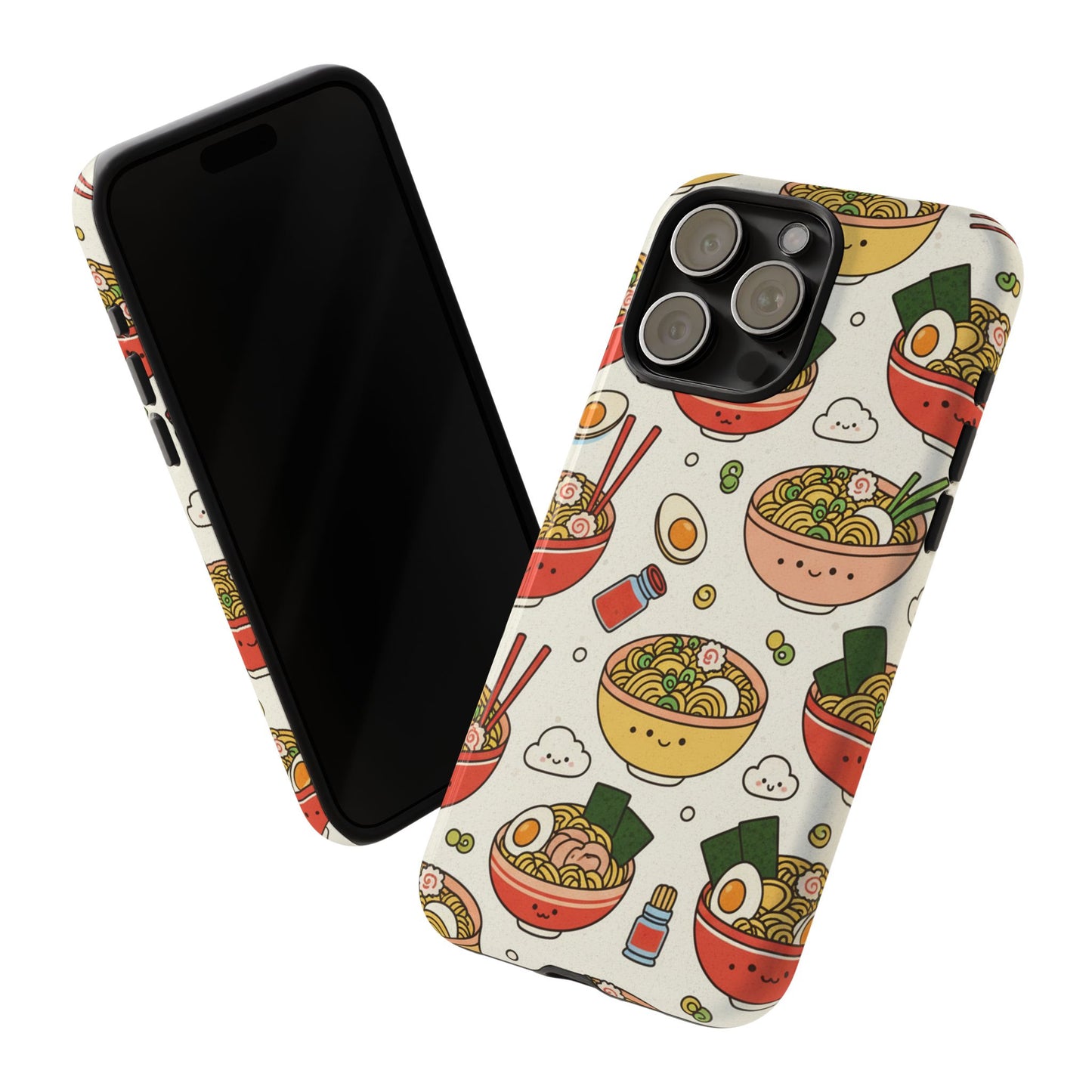 Kawaii Ramen Phone Case – Cute Japanese Food Pattern | Noodle Bowl Aesthetic Case