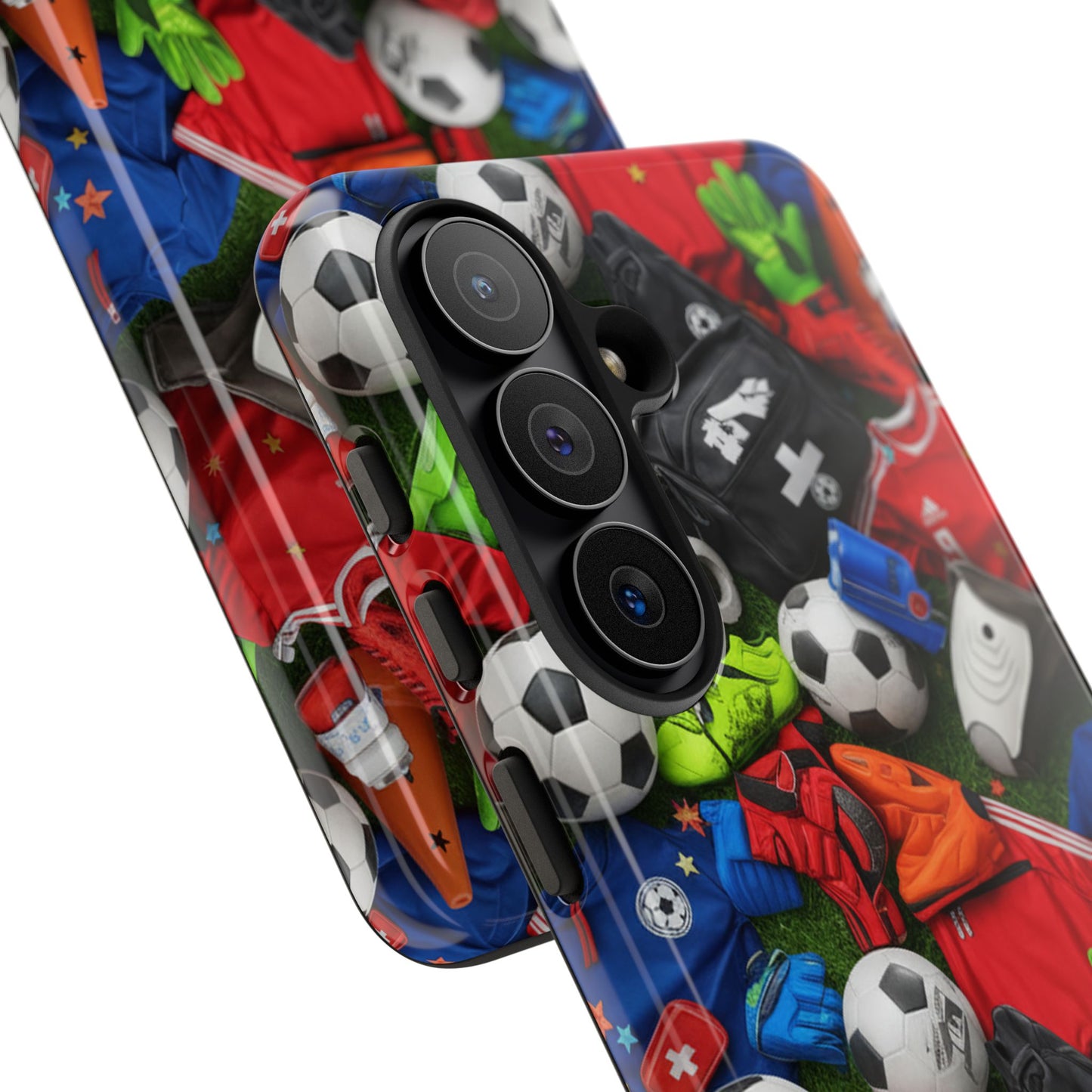 Soccer Ball Pattern Phone Case – Sports Fan Tough Protective Game Day Case