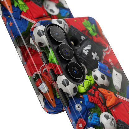 Soccer Ball Pattern Phone Case – Sports Fan Tough Protective Game Day Case
