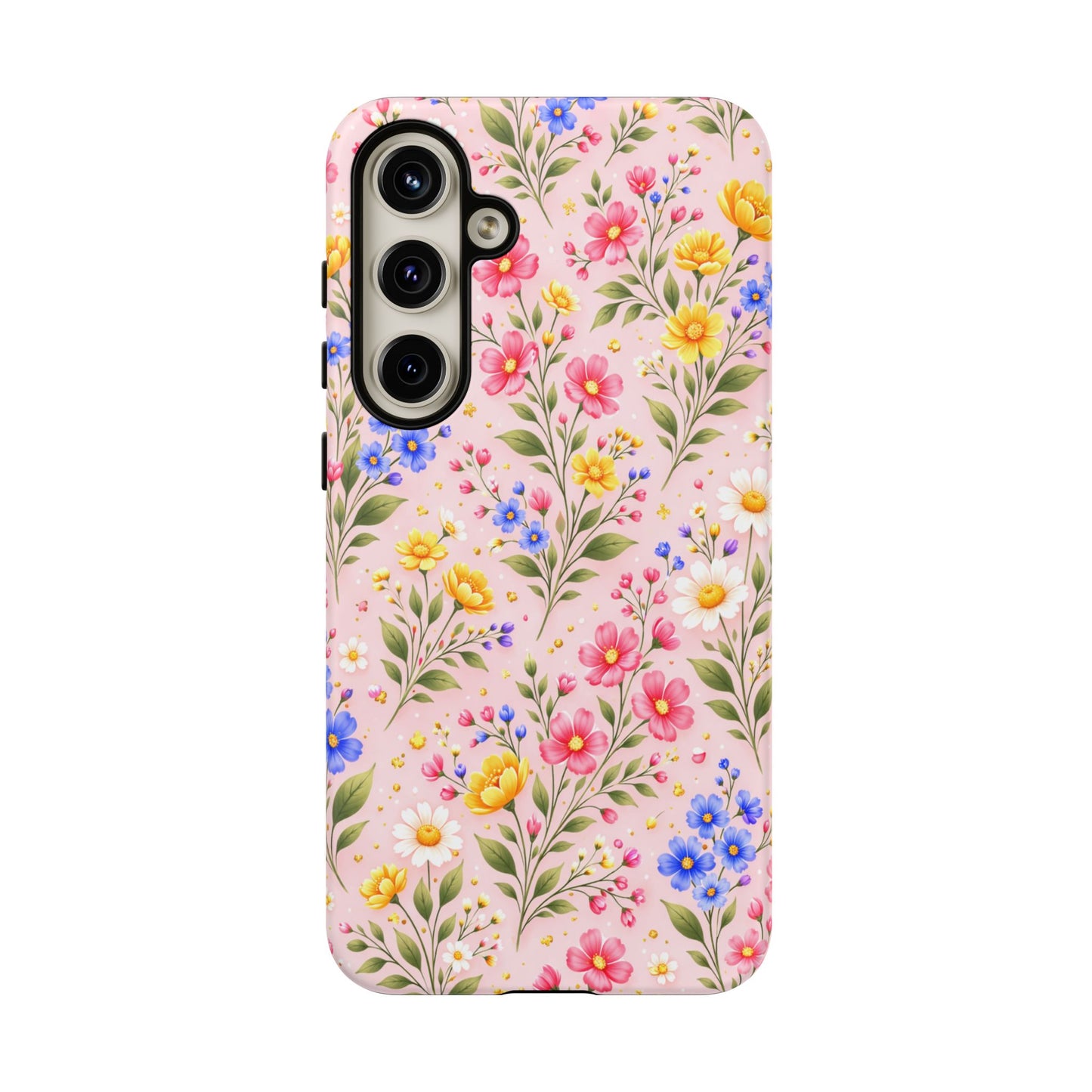 Wildflower Floral Phone Case Vintage Spring Meadow Tough Cover