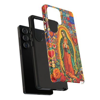 Virgin Mary Guadalupe Phone Case Mexican Folk Art Tough Cover iPhone Samsung