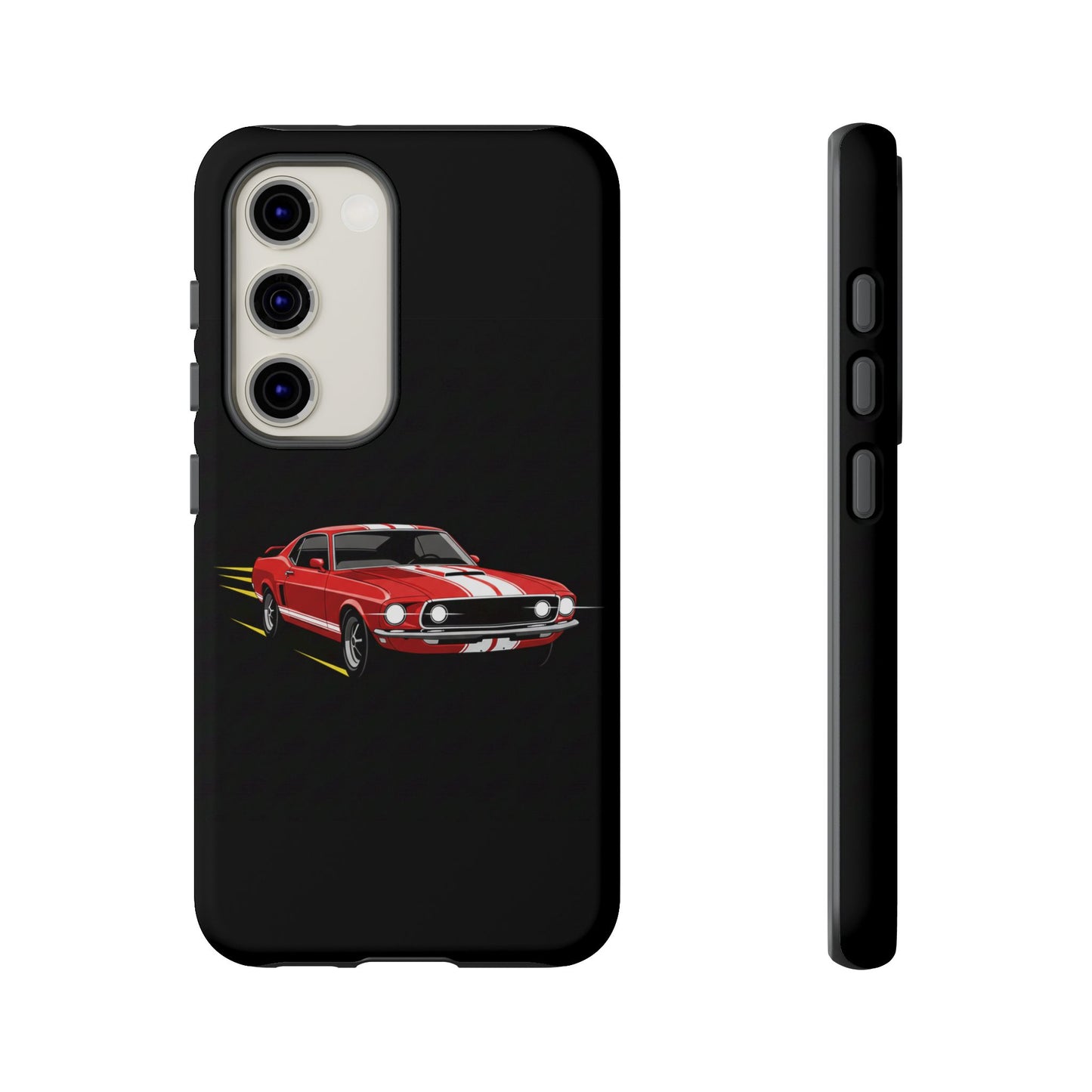 Red Muscle Car Phone Case – Classic Car Racing Tough Protective Case