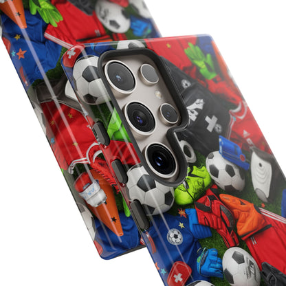 Soccer Ball Pattern Phone Case – Sports Fan Tough Protective Game Day Case