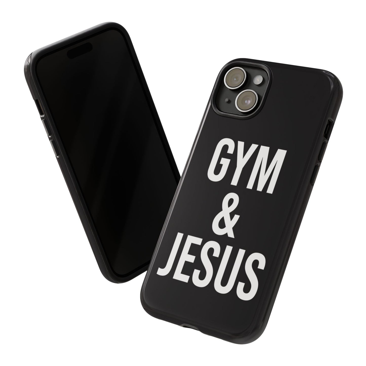 Gym & Jesus Phone Case Christian Faith Workout Gym Motivation Case