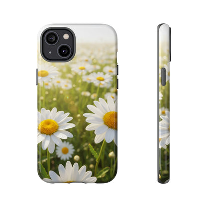 Daisy Phone Case – Floral Spring Field Tough Protective Case (iPhone, Samsung, Pixel)