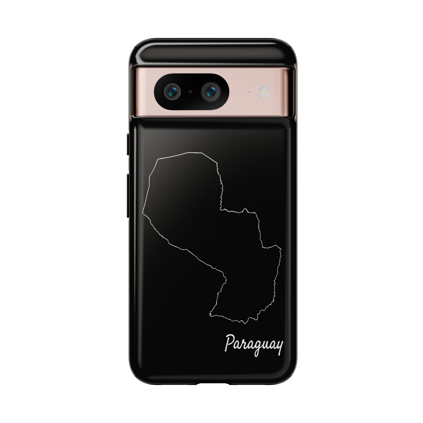 Paraguay Outline Phone Case – Minimal Country Map Tough Case (iPhone, Samsung, Pixel)
