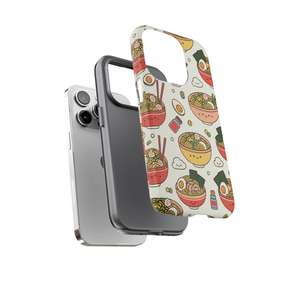 Kawaii Ramen Phone Case – Cute Japanese Food Pattern | Noodle Bowl Aesthetic Case