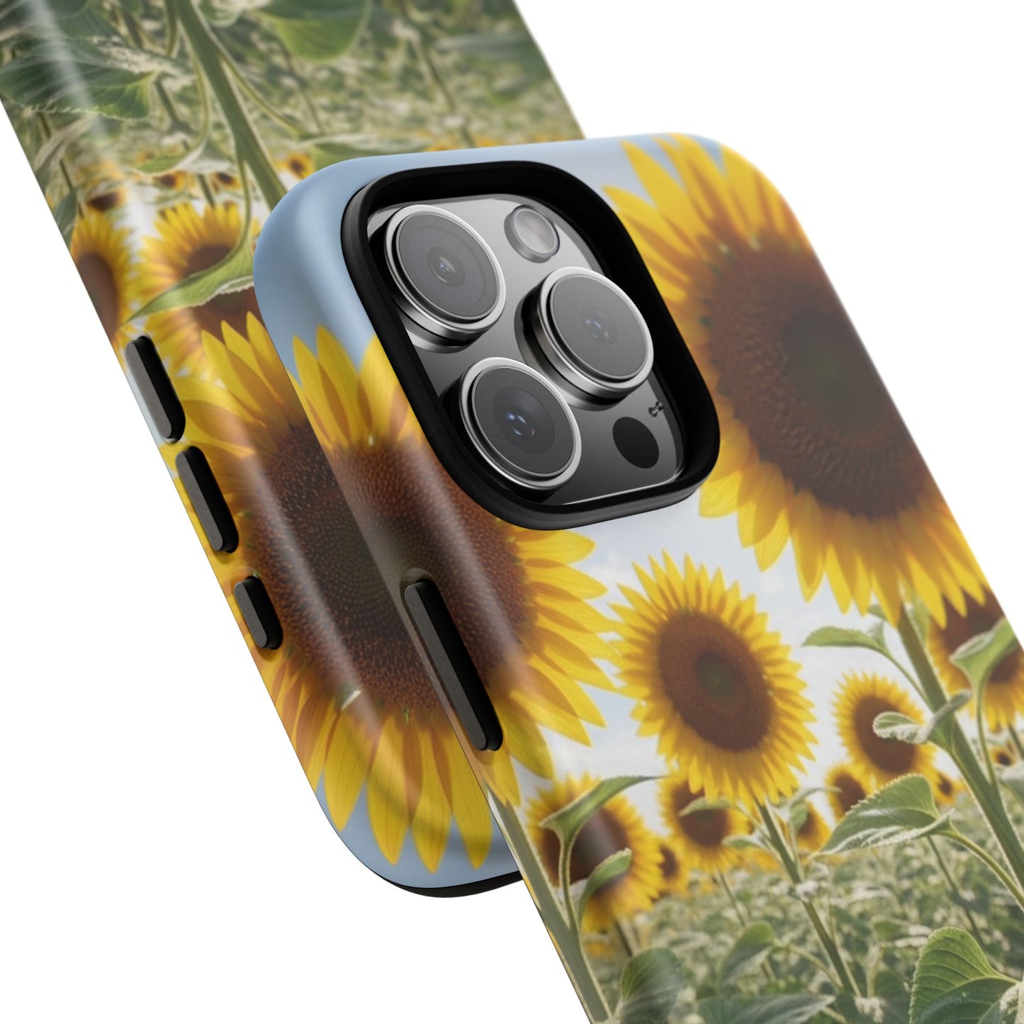 Sunflower Field Phone Case | Golden Hour Floral Aesthetic | Bright Summer Tough Case