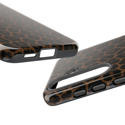 Brown Leopard Print Phone Case | Classic Animal Print Aesthetic Tough Protective Case