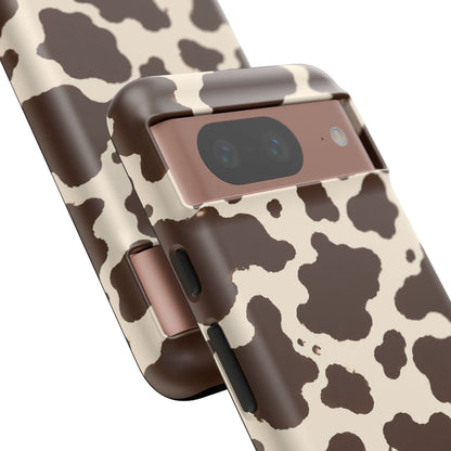 Western Cow Print Tough Phone Case for iPhone Samsung Galaxy Pixel