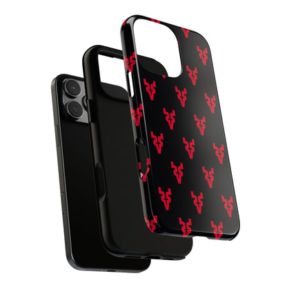 Mazatlán Bull Phone Case – Black Red Streetwear Tough Shockproof Cover