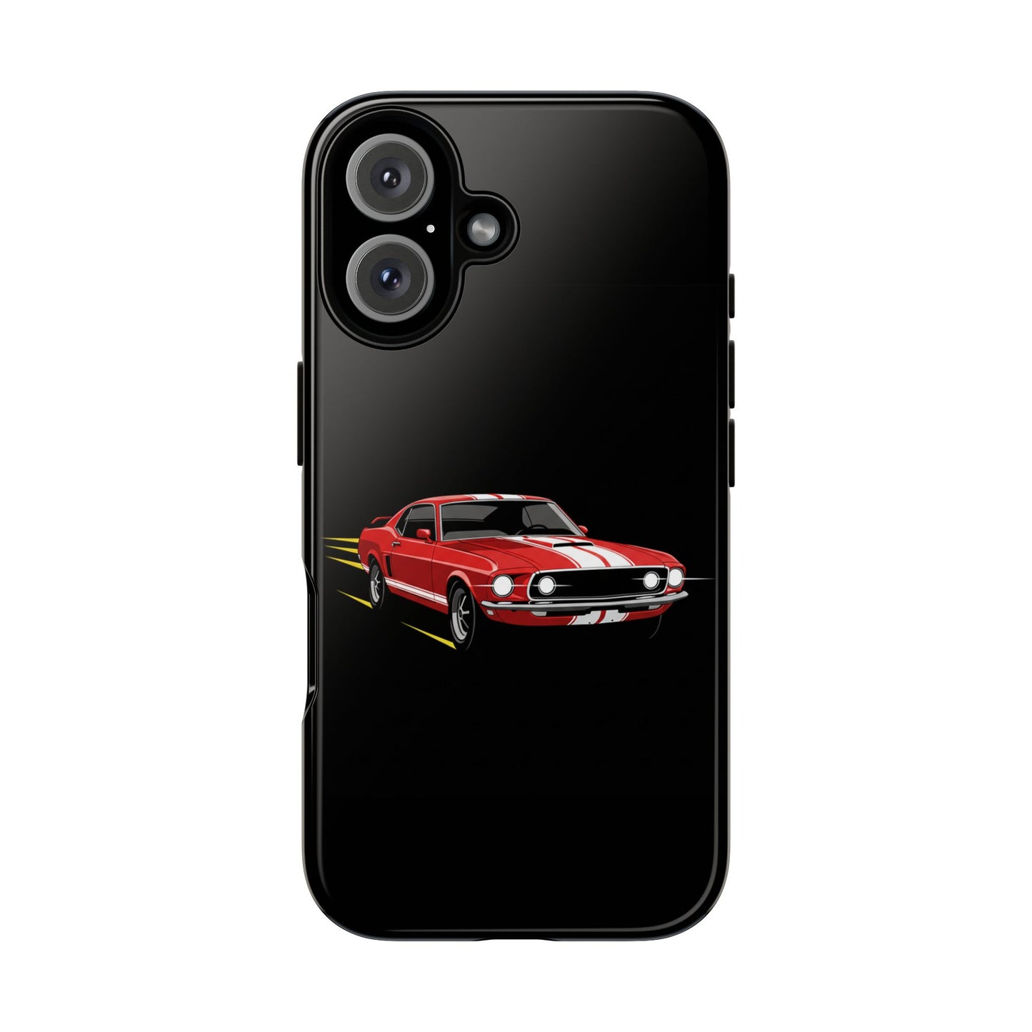 Red Muscle Car Phone Case – Classic Car Racing Tough Protective Case