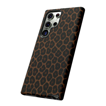 Brown Leopard Print Phone Case | Classic Animal Print Aesthetic Tough Protective Case