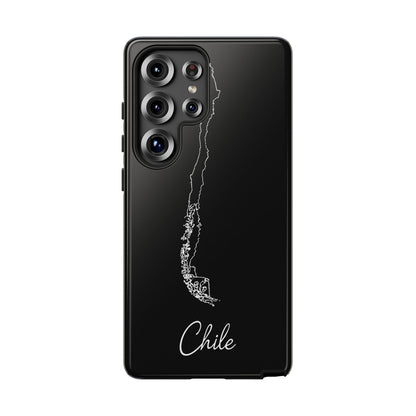 Chile Outline Phone Case – Minimal Country Map Tough Case (iPhone, Samsung, Pixel)
