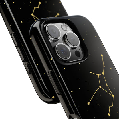 Virgo Zodiac Constellation Phone Case – Luxe Gold Celestial Cover