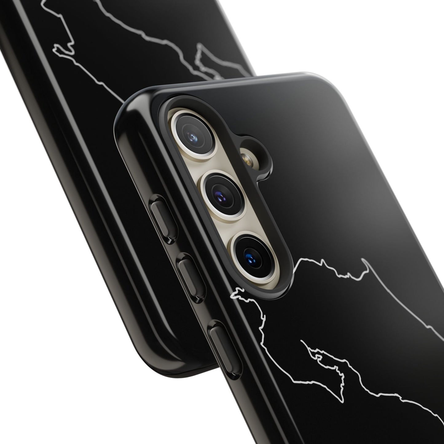 Costa Rica Outline Phone Case – Minimal Country Map Tough Case (iPhone, Samsung, Pixel)
