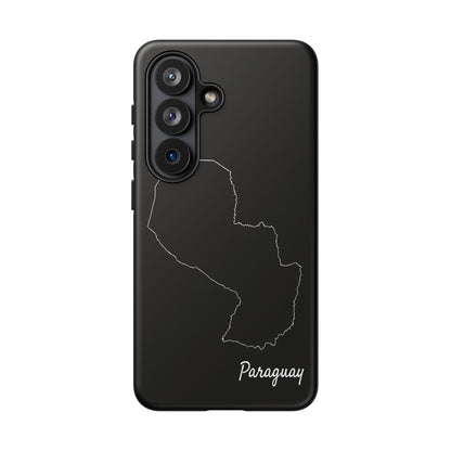 Paraguay Outline Phone Case – Minimal Country Map Tough Case (iPhone, Samsung, Pixel)