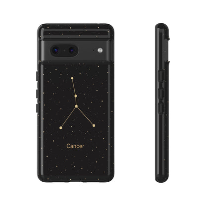 Cancer Zodiac Constellation Phone Case – Luxe Gold Celestial Cover