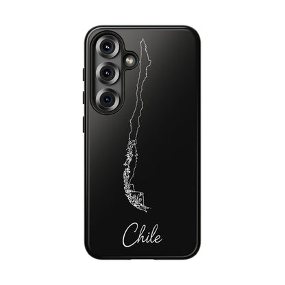 Chile Outline Phone Case – Minimal Country Map Tough Case (iPhone, Samsung, Pixel)