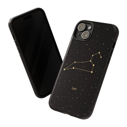 Leo Zodiac Constellation Phone Case – Luxe Gold Celestial Cover